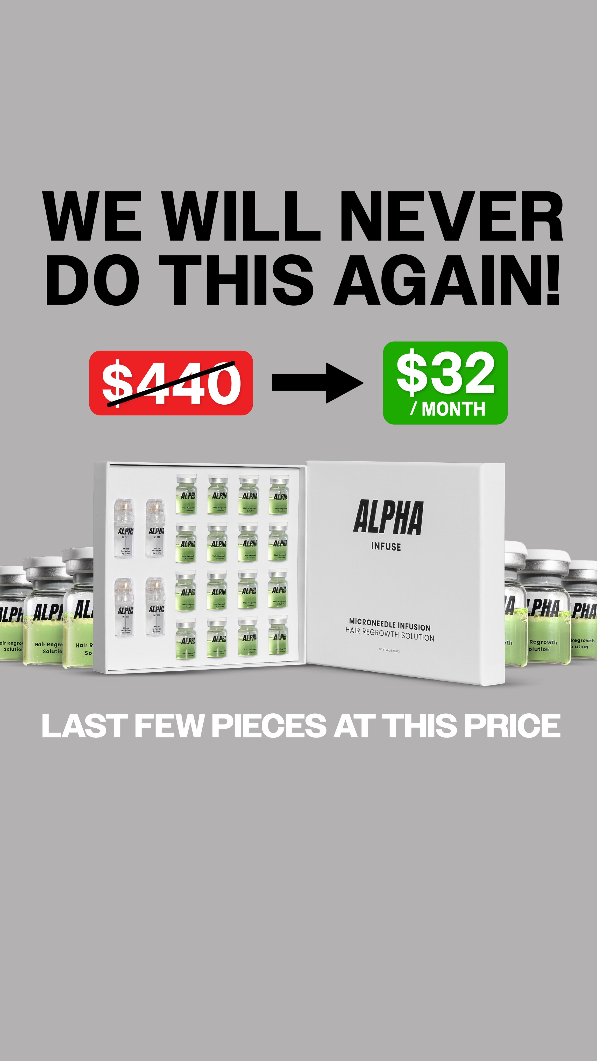 AlphaInfuse Facebook ad