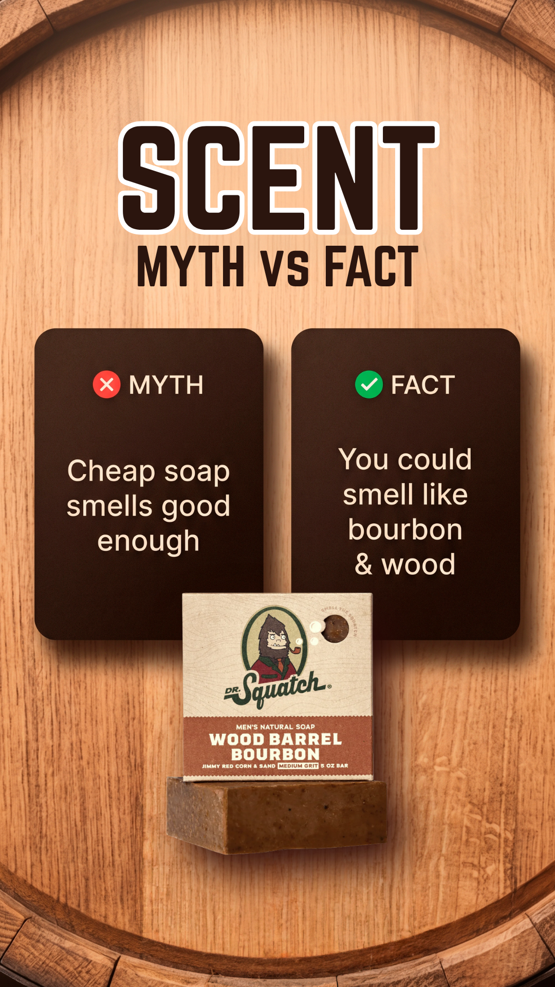 Dr. Squatch Facebook ad