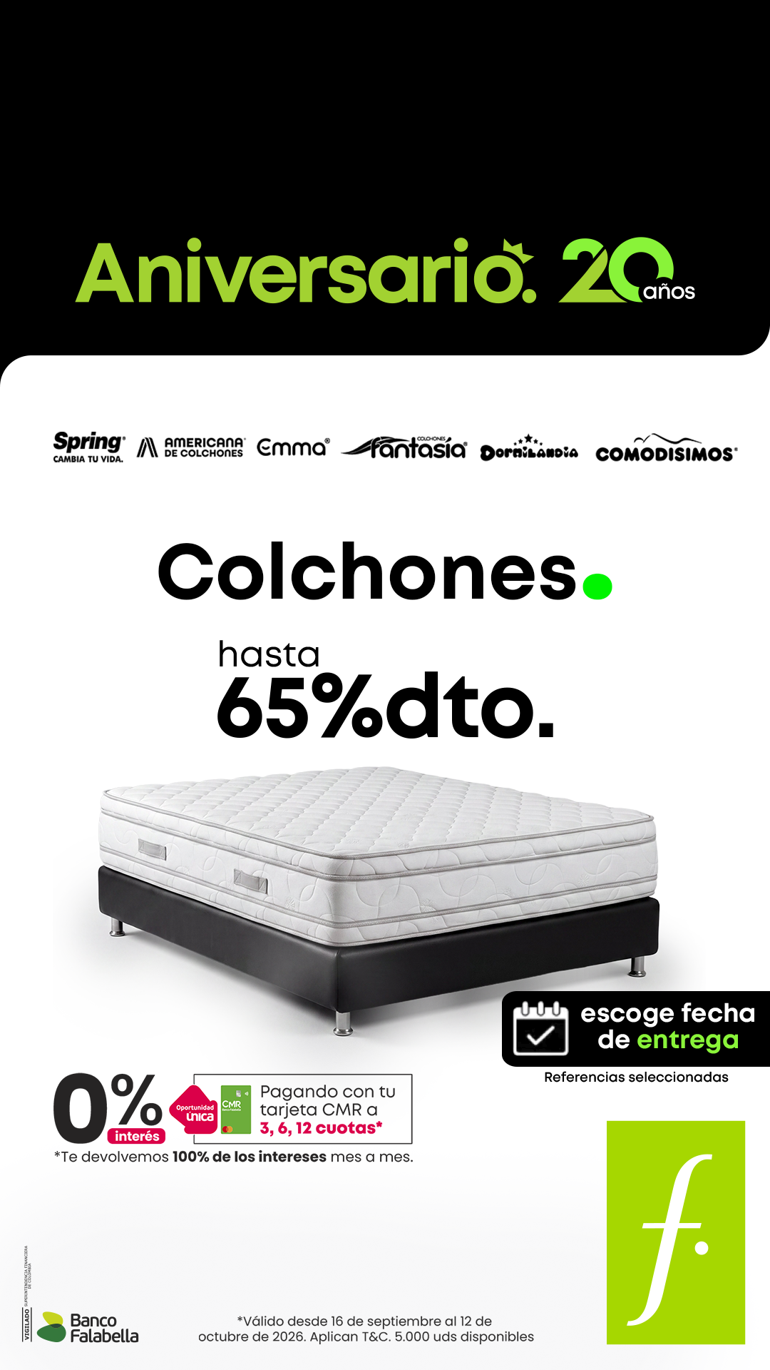 Falabella Colombia Facebook ad: Aniversario Falabella