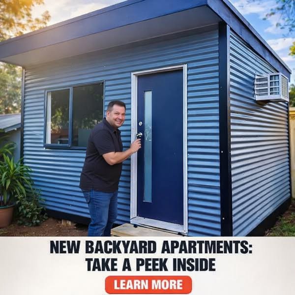 Knowledge Hub Facebook ad: Modern Backyard Apartments