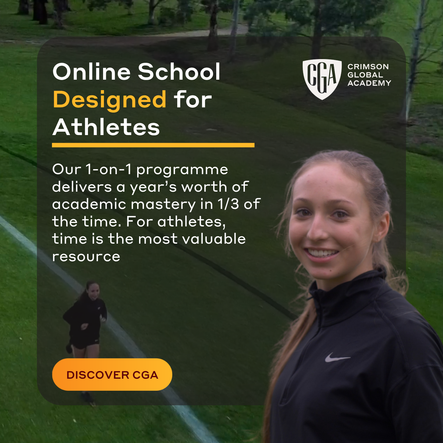 Crimson Global Academy Facebook ad