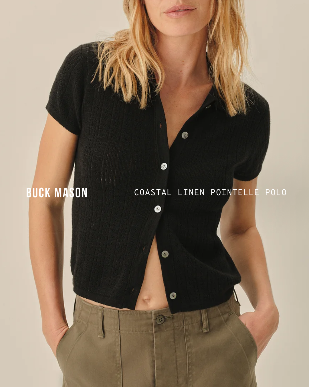 Buck Mason Women's Facebook ad