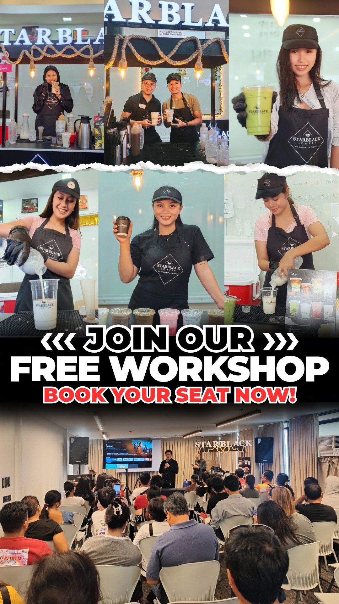 Starblack Cafe Facebook ad: FEW LOTS LEFT