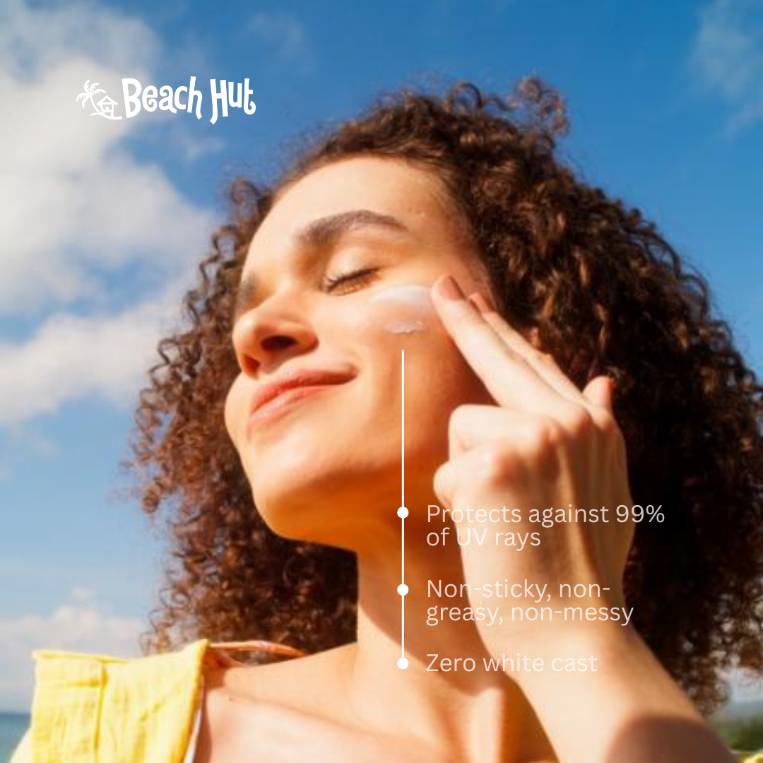 Beach Hut Sunblock Facebook ad