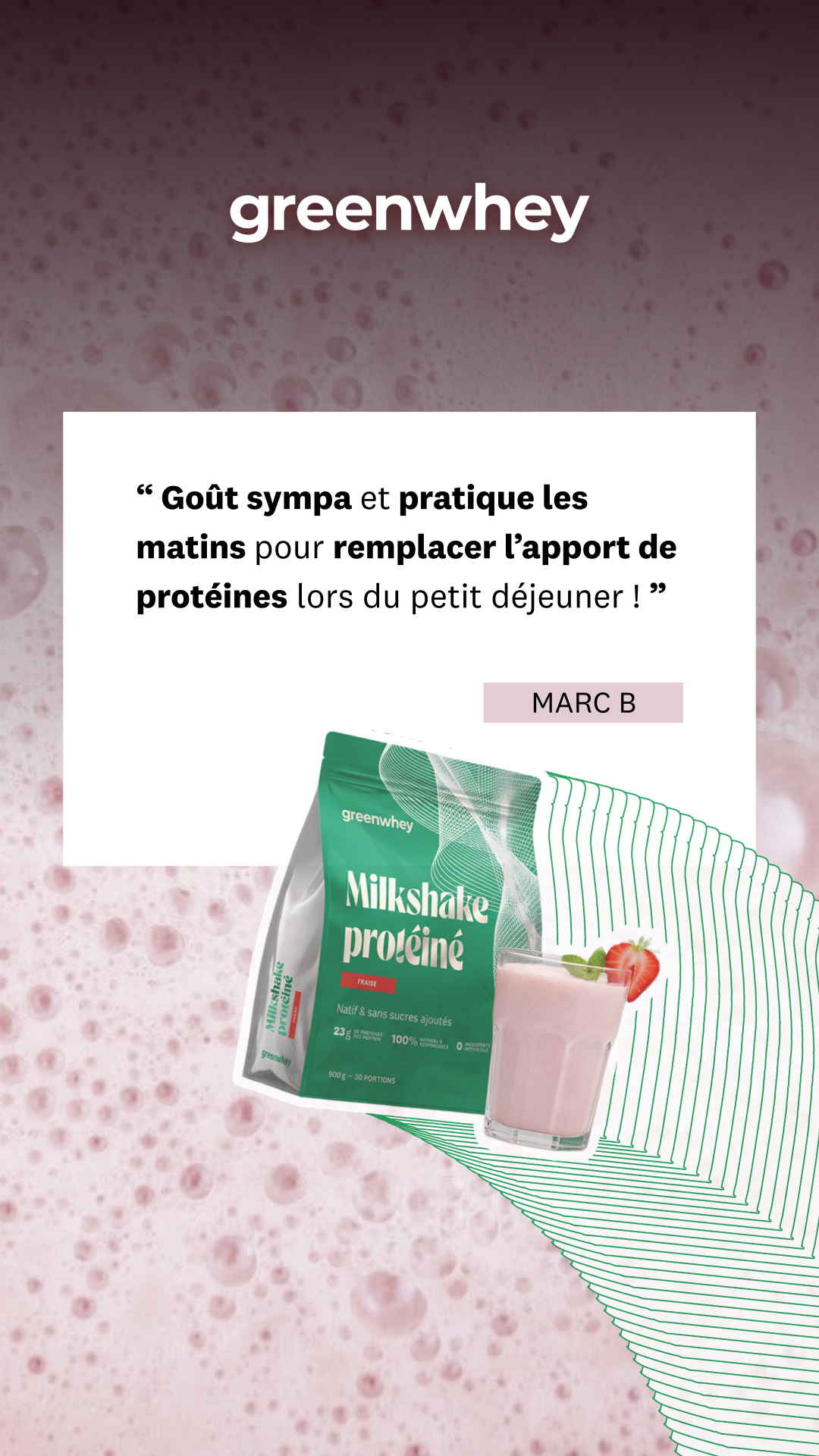 greenwhey Facebook ad