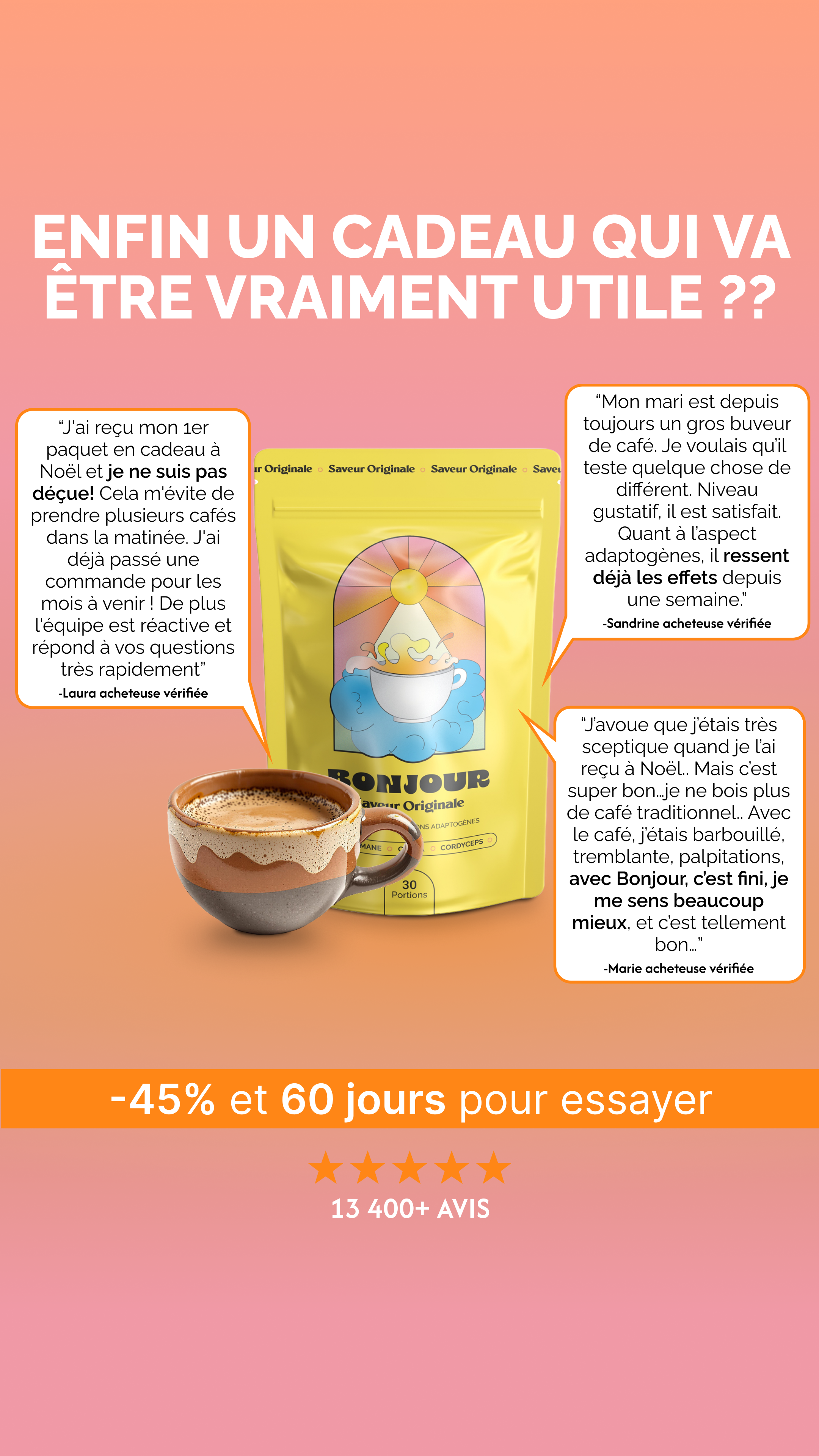 Bonjour Facebook ad