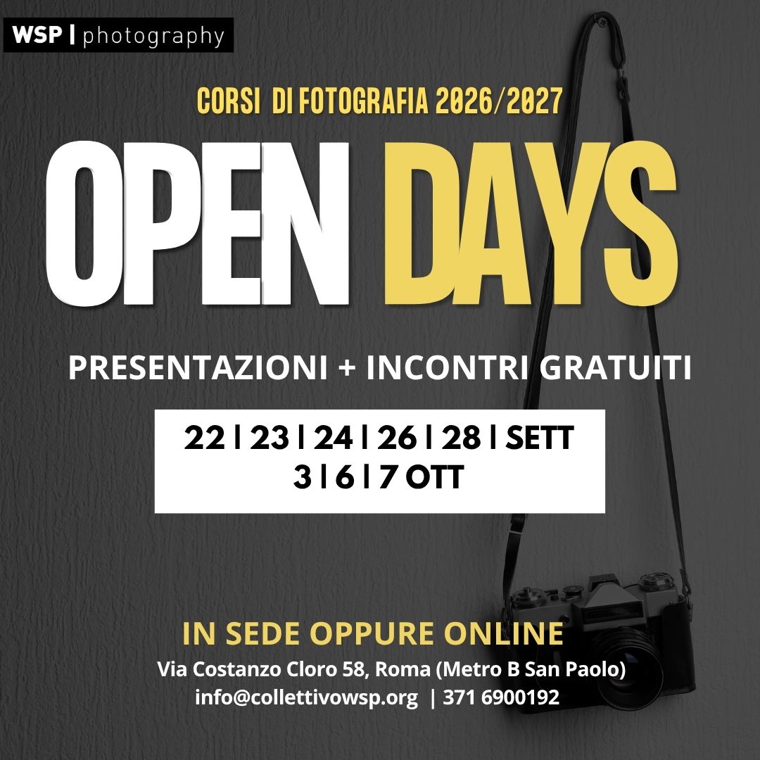 WSP Photography Facebook ad: Dal 22 settembre al 7 ottobre ti aspettiamo…