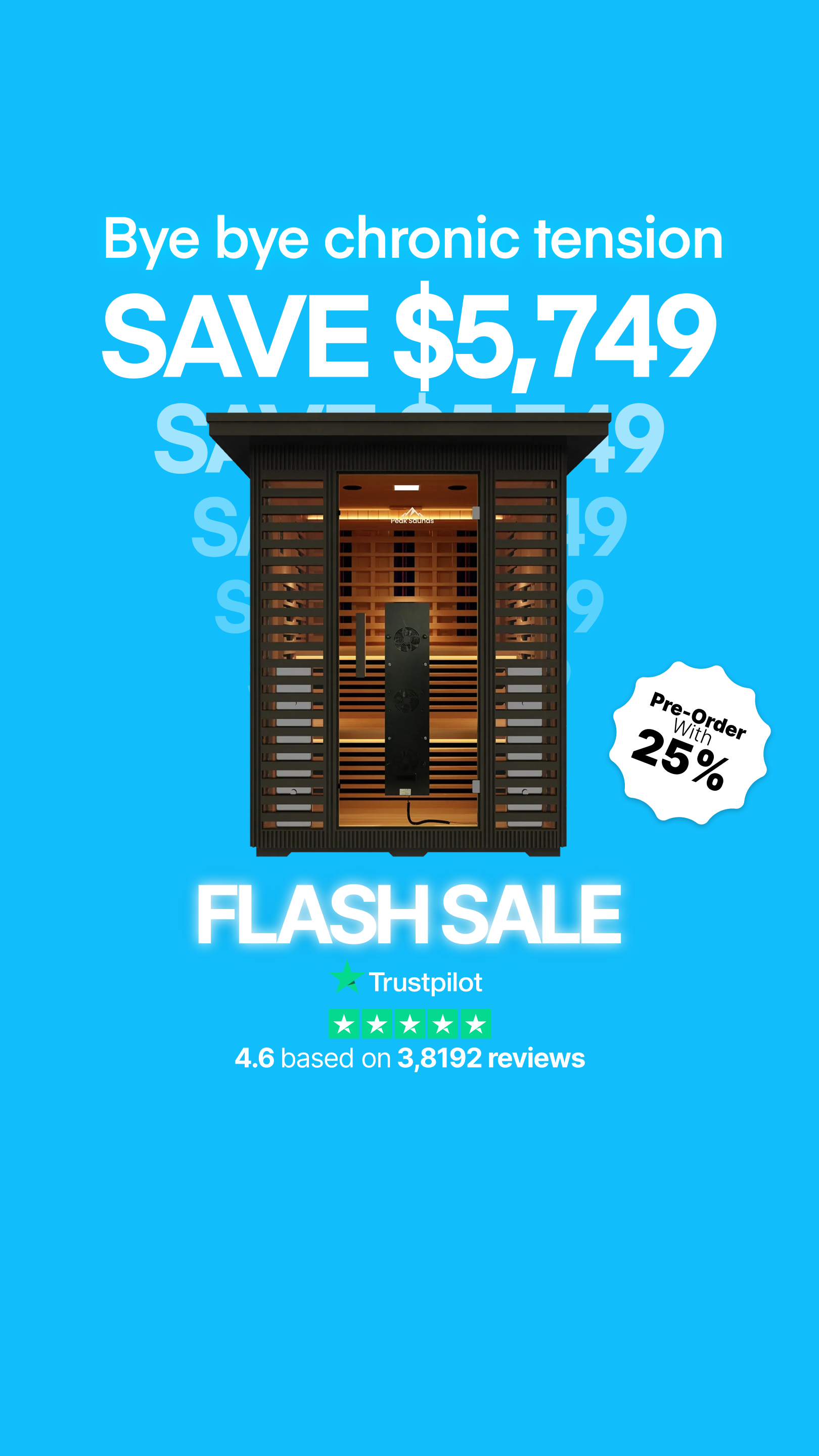 Peak Saunas Facebook ad