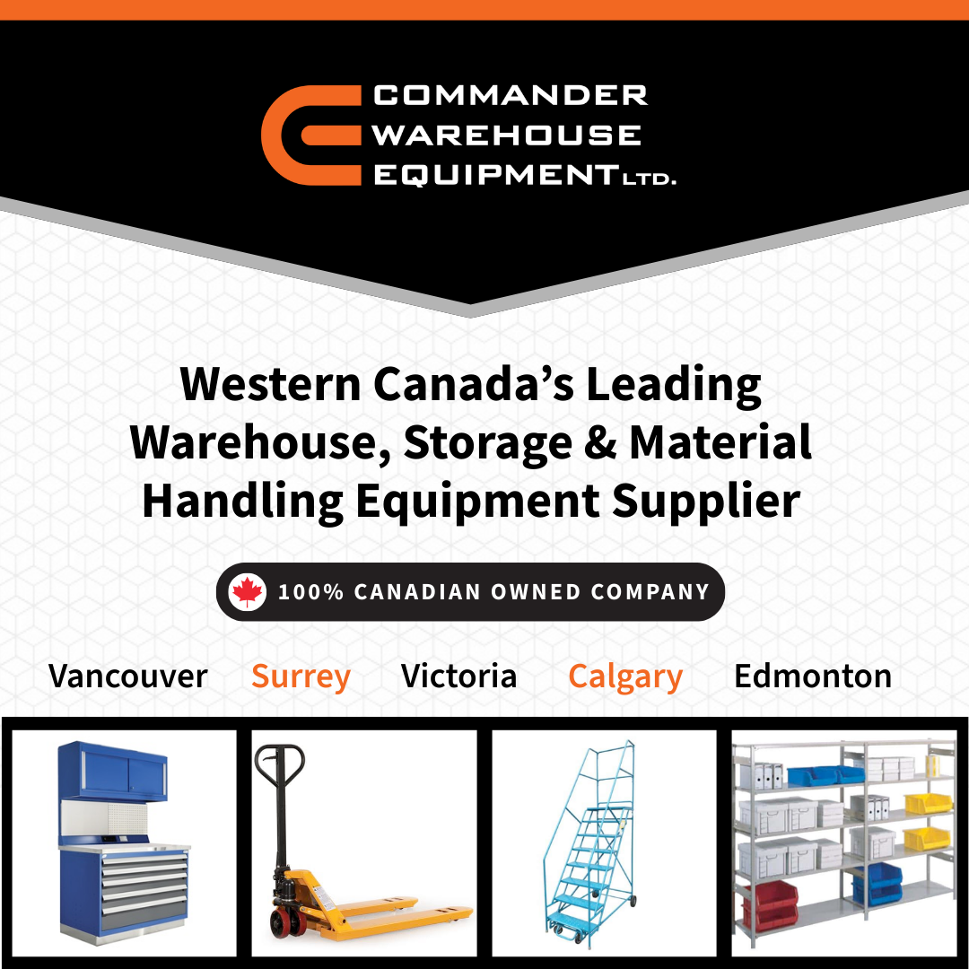 Commander Warehouse Equipment Ltd. Facebook ad: Shop Western Canada's best selection of warehouse and…