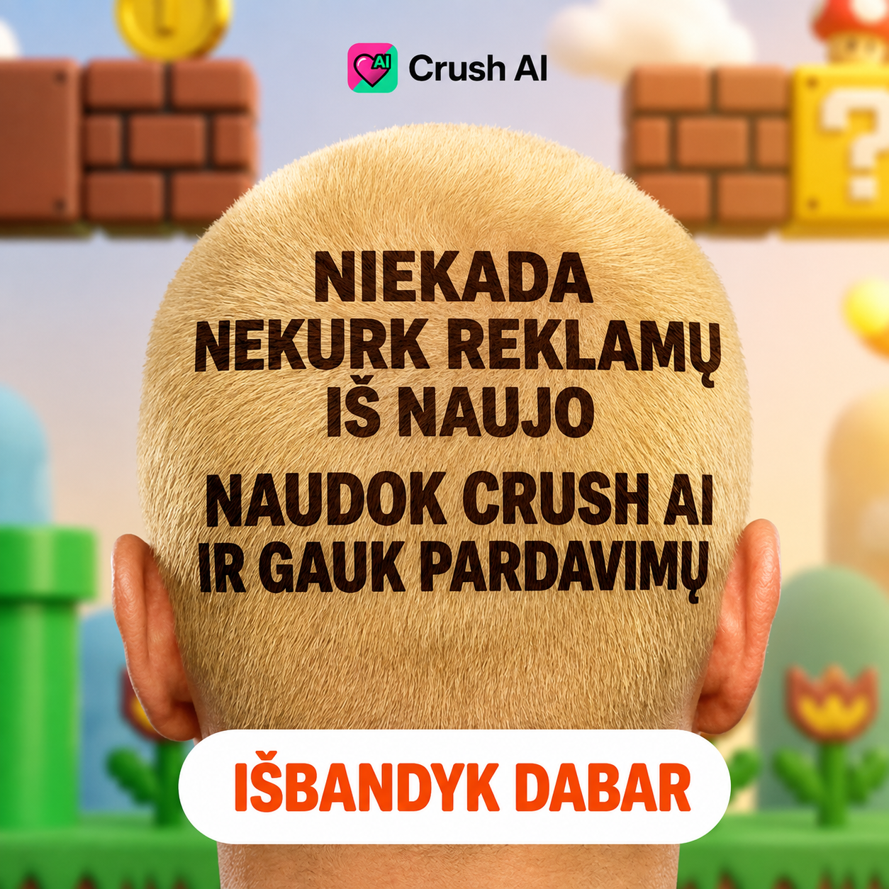 trycrush.ai Facebook ad
