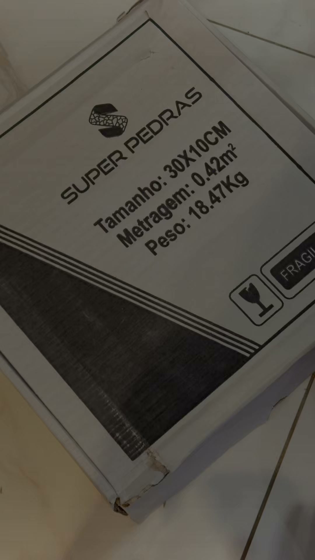 Super Pedras Facebook ad: Revestimento Travertino Rústico 30x10
