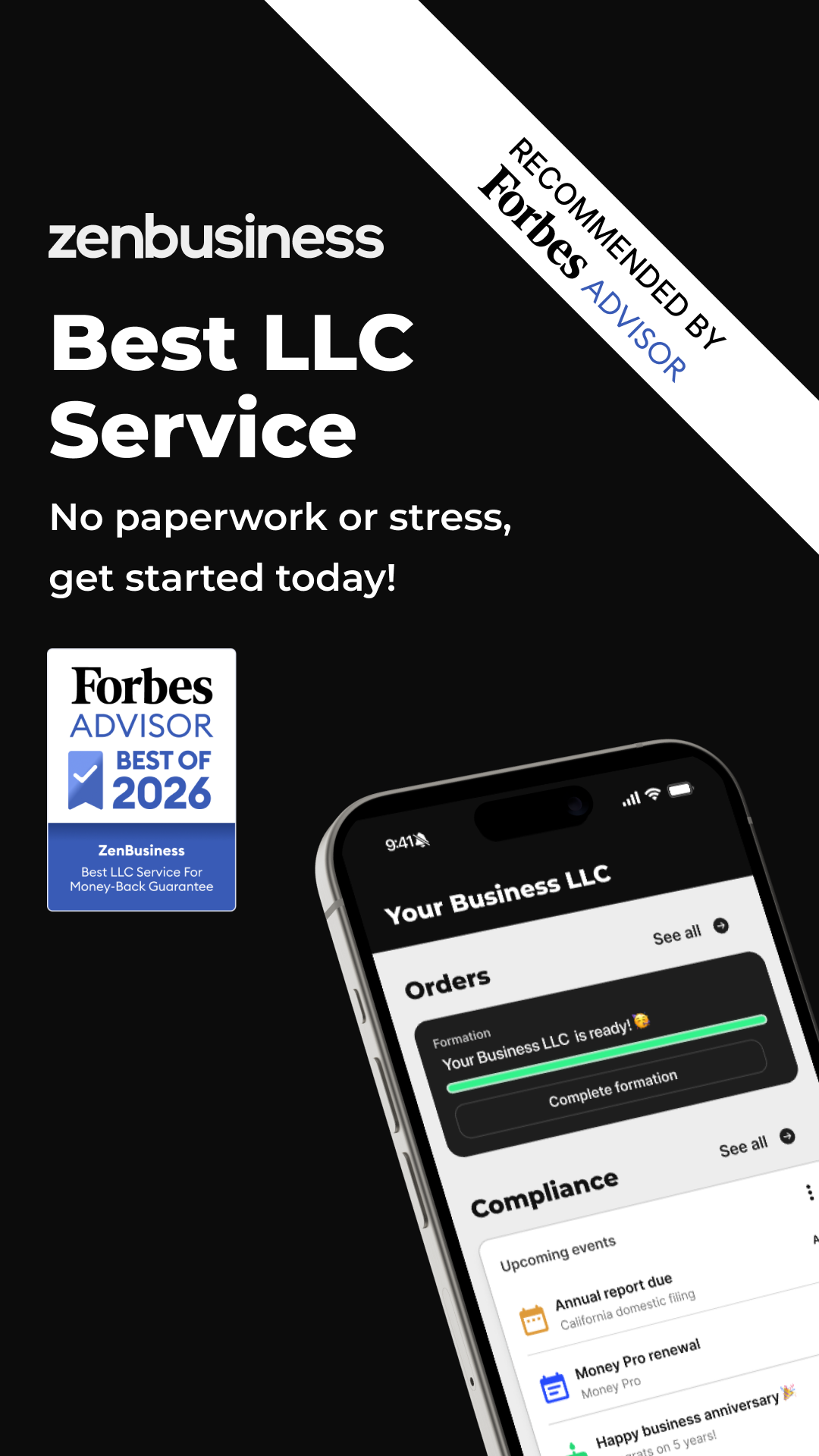 ZenBusiness Facebook ad