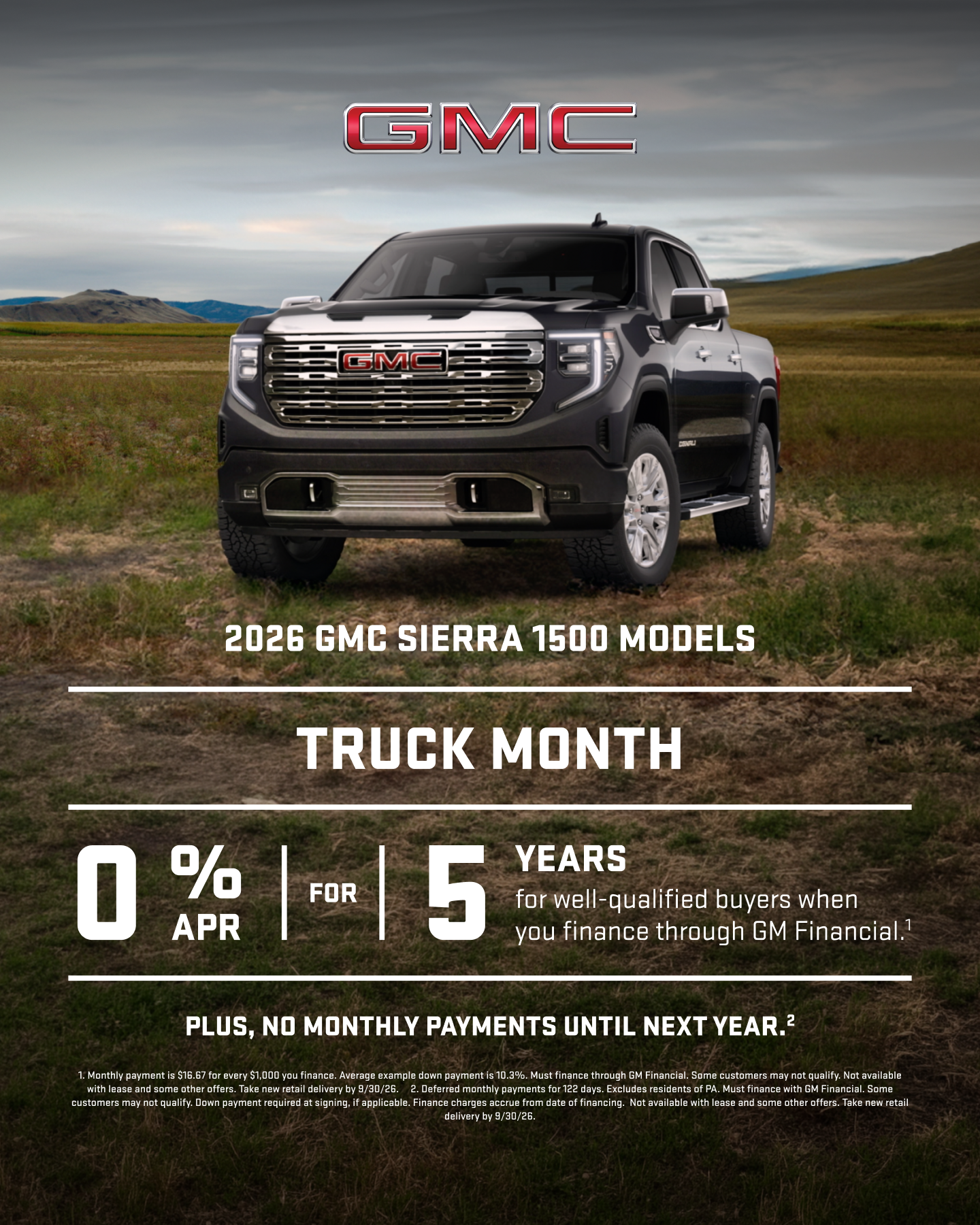 GMC Facebook ad: Explore GMC Sierra 1500