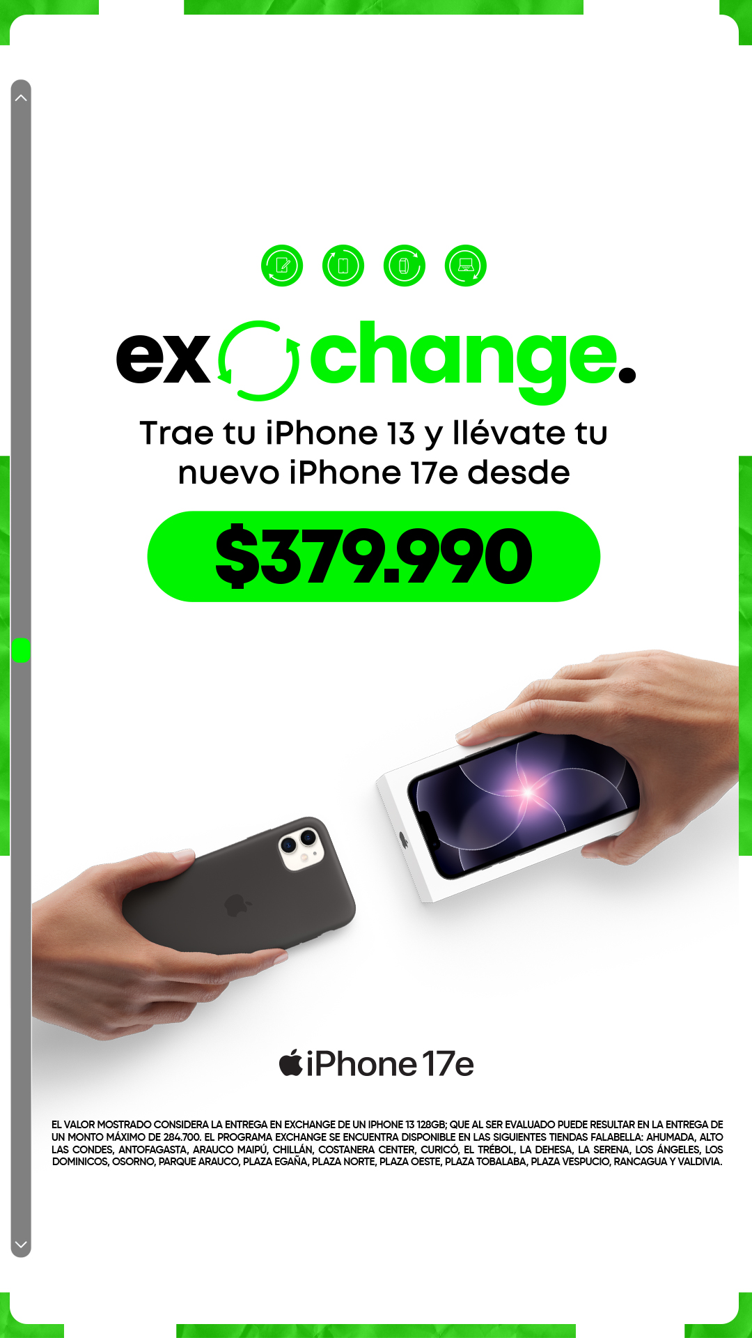 Falabella Facebook ad