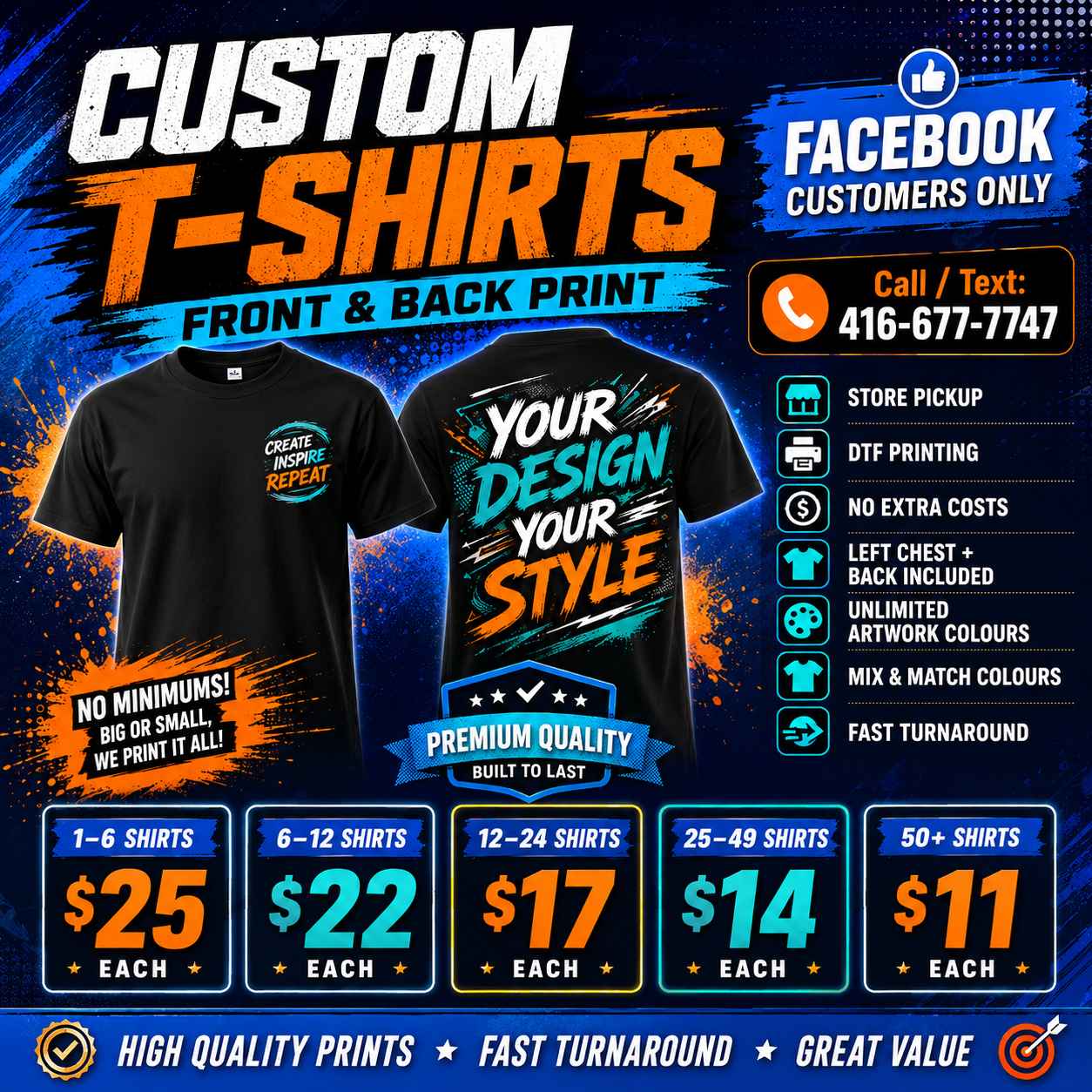 Ahmed Al Sabry Facebook ad: Custom Printed T-Shirts for Business,groups and Events