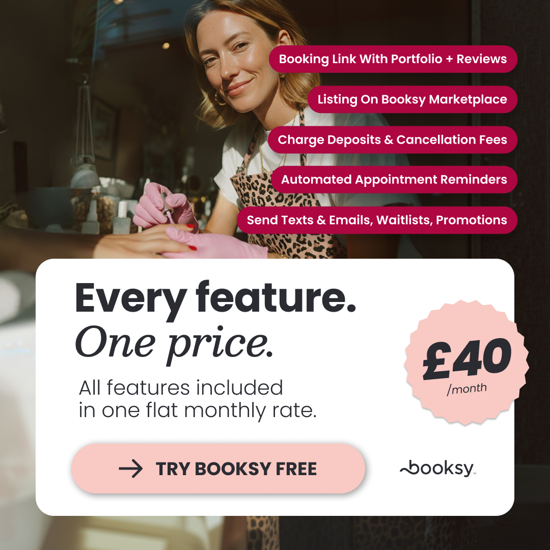 Booksy UK Facebook ad