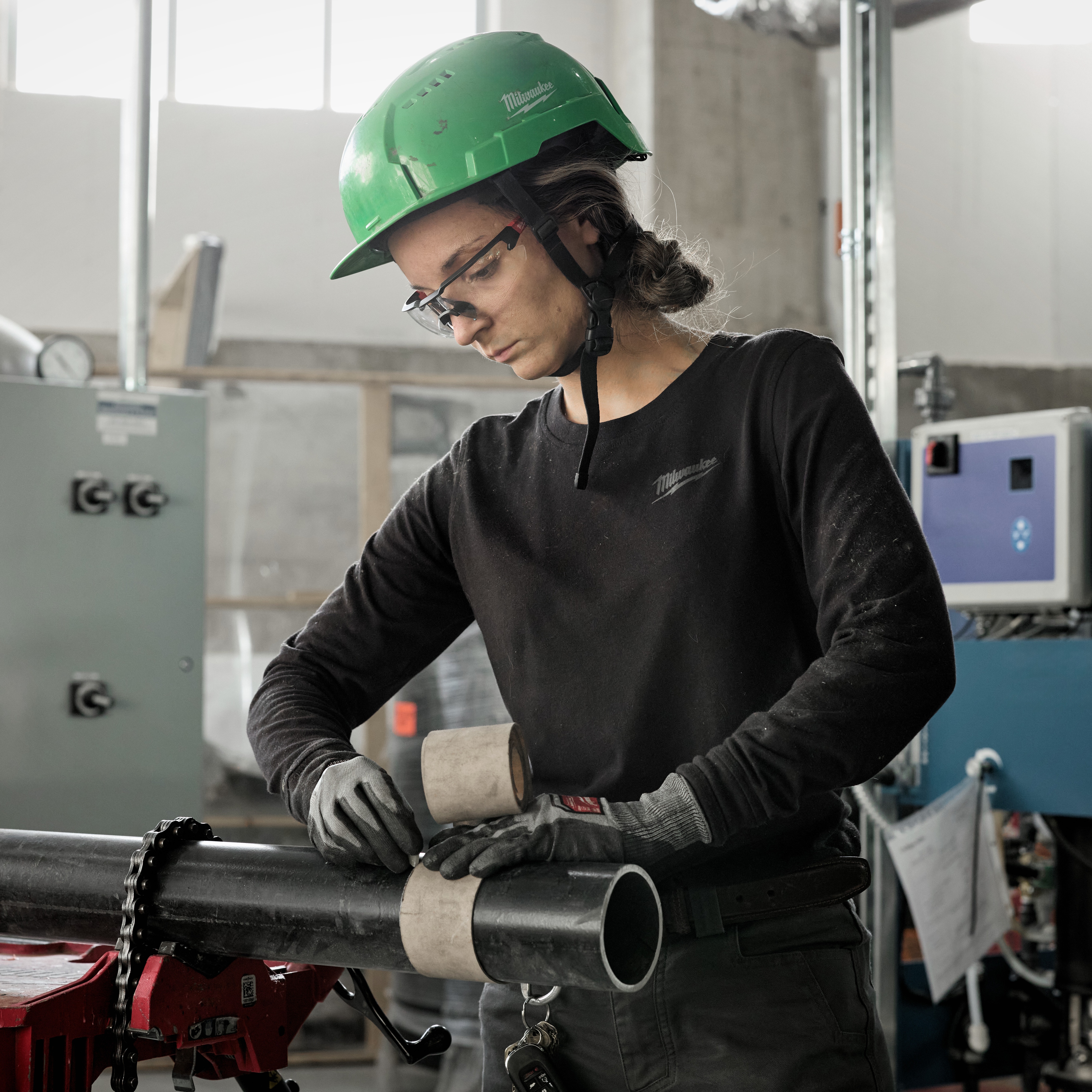 Milwaukee Tool Facebook ad: Engineered To Move Freely On The Job.