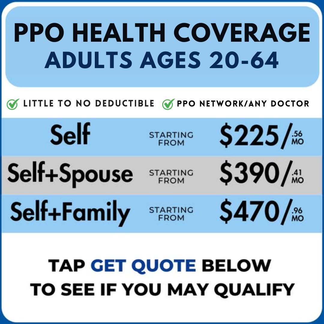 PPO Health Coverage Facebook ad
