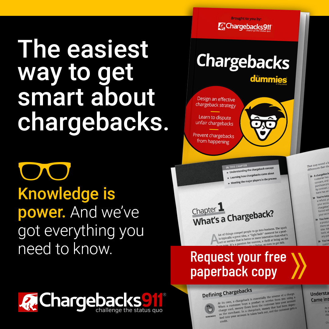 Chargebacks911 Facebook ad: Order your copy today!