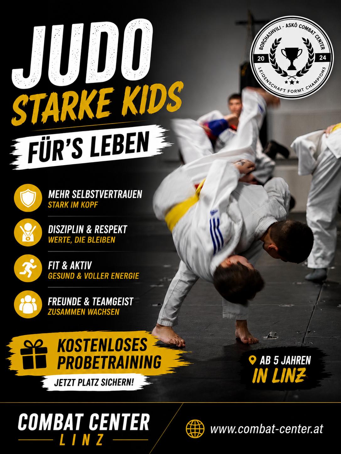 Borchashvili Combat Center Facebook ad: Kampfsport für Kinder, neu in Linz-Auwiesen