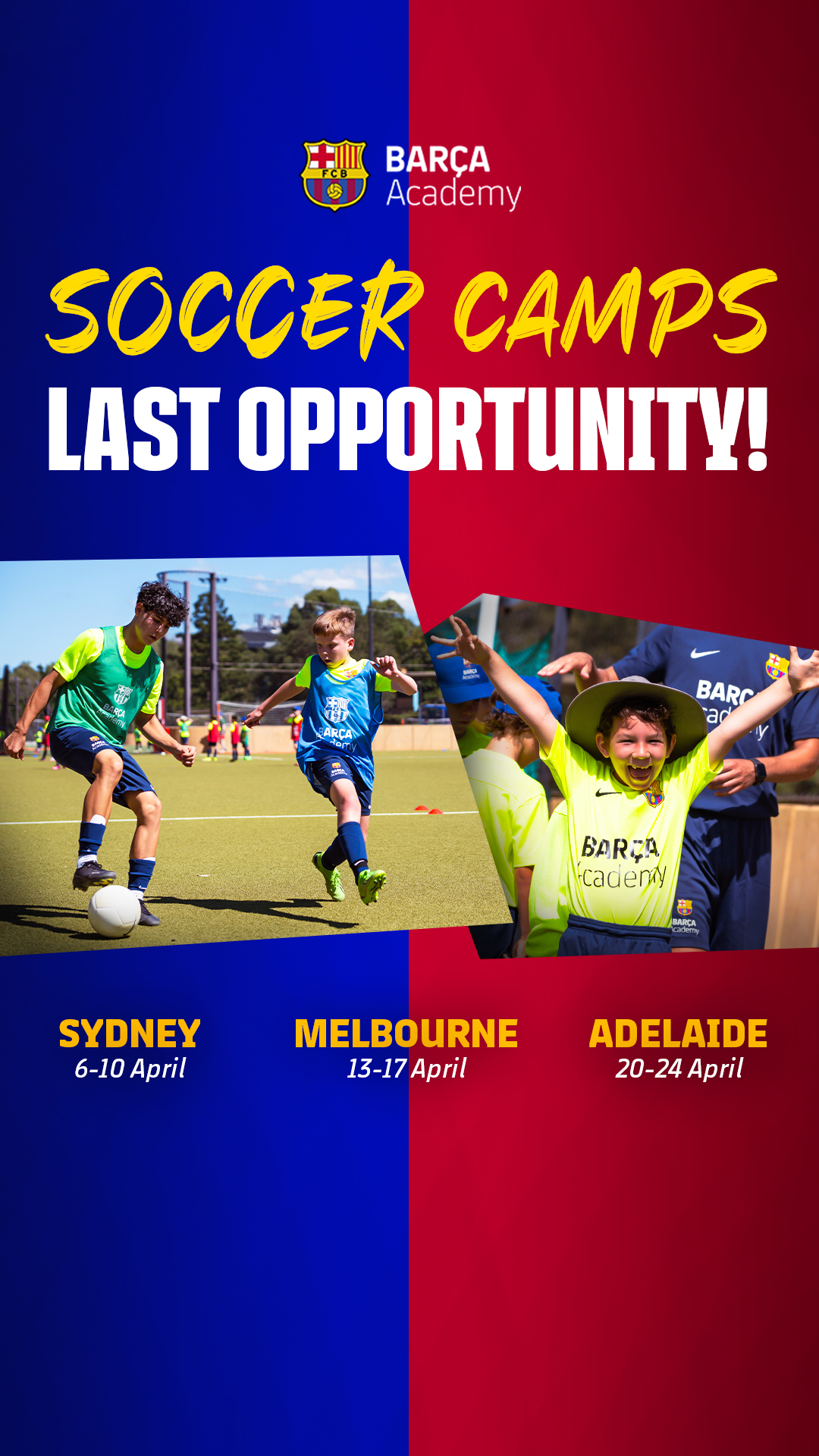 Barça Academy Australia & New Zealand Facebook ad