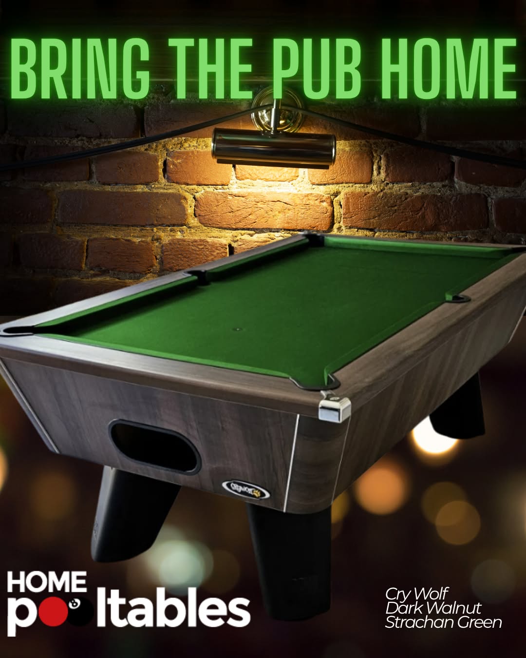 Home Pool Tables Facebook ad: Lots of people are choosing to stay in…