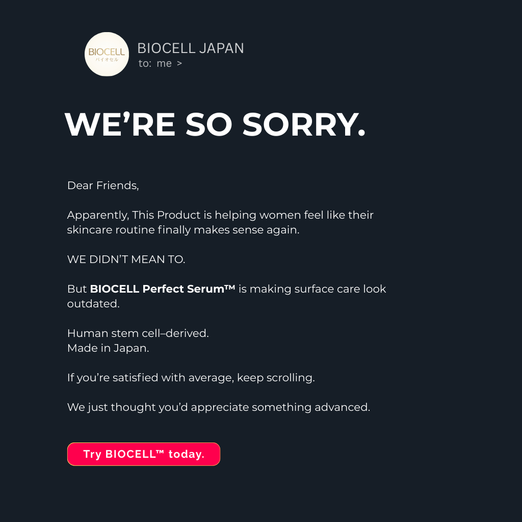 Biocell Japan Facebook ad