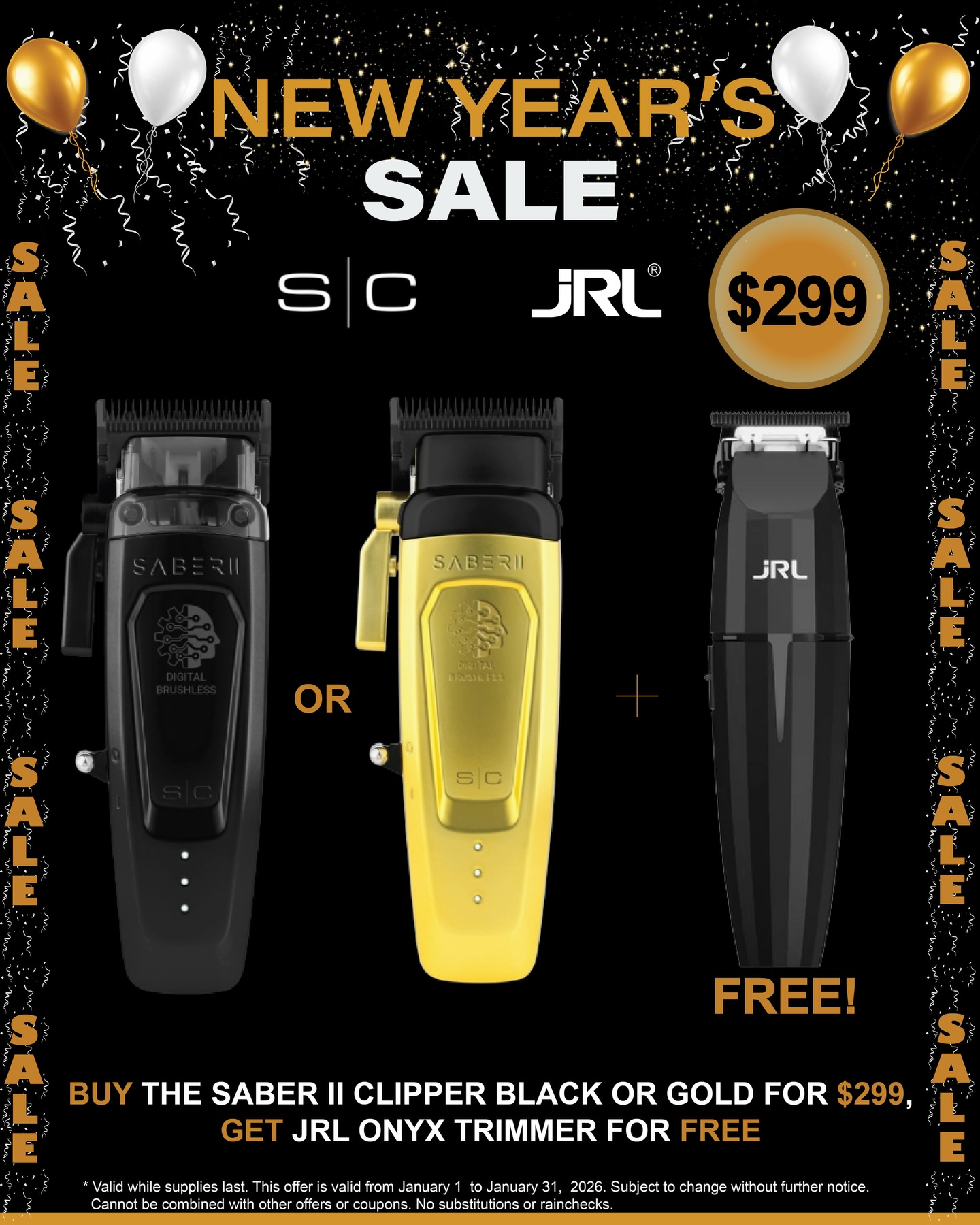 Salon BackBar Barber & Salon supply Center Facebook ad: StyleCraft Saber II Clipper + JRL Onyx Trimmer Combo