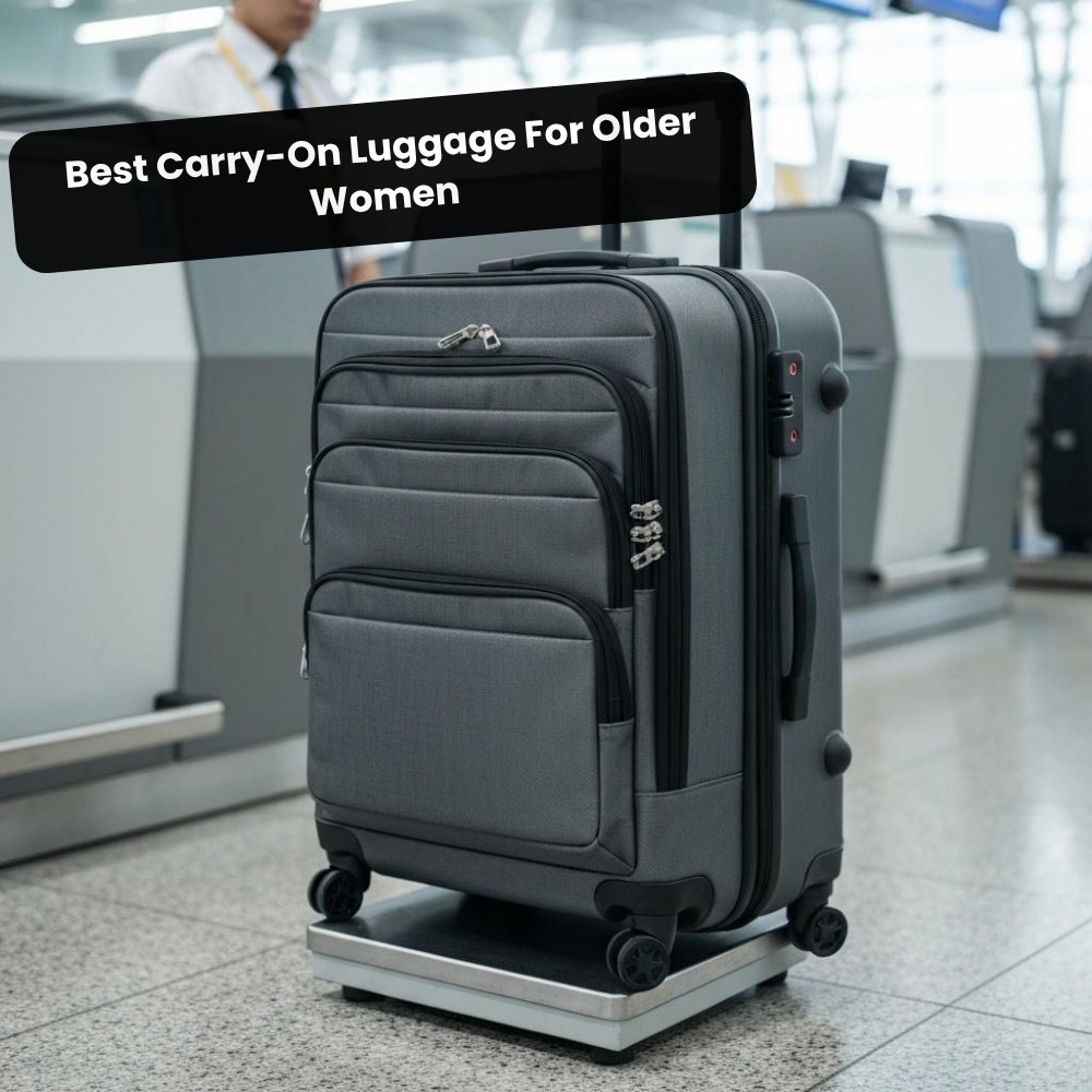 The Curiosity Journal Facebook ad: Best Carry-On Luggage For Older Women!