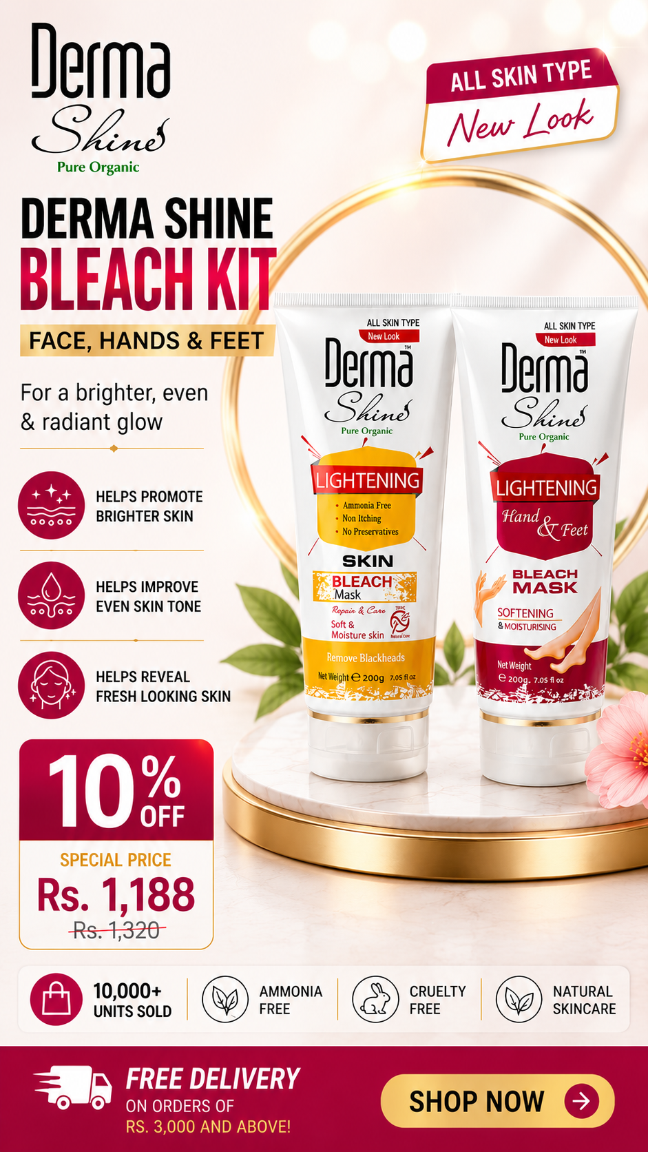 Derma Shine Facebook ad