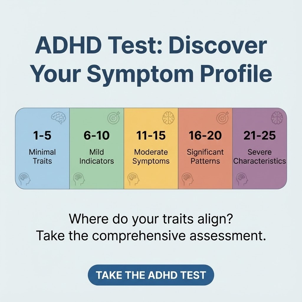 Personality Test Online Facebook ad: Understand Your ADHD-Related Traits