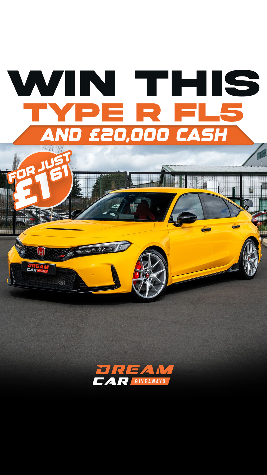Dream Car Giveaways Facebook ad