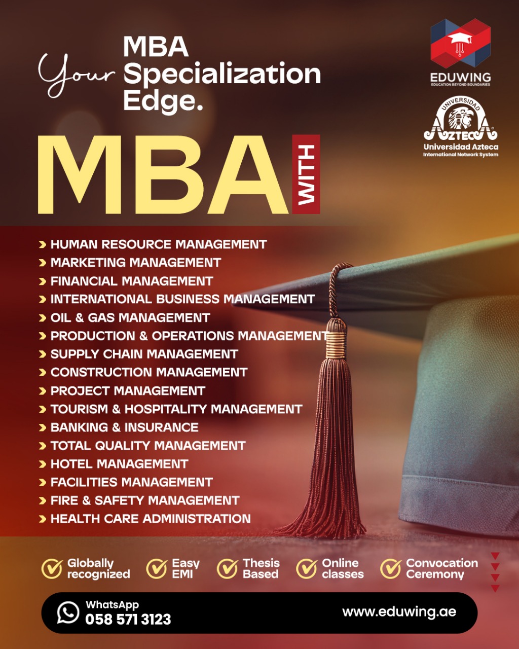 Eduwing Education Facebook ad: choose a path that aligns with your career goals