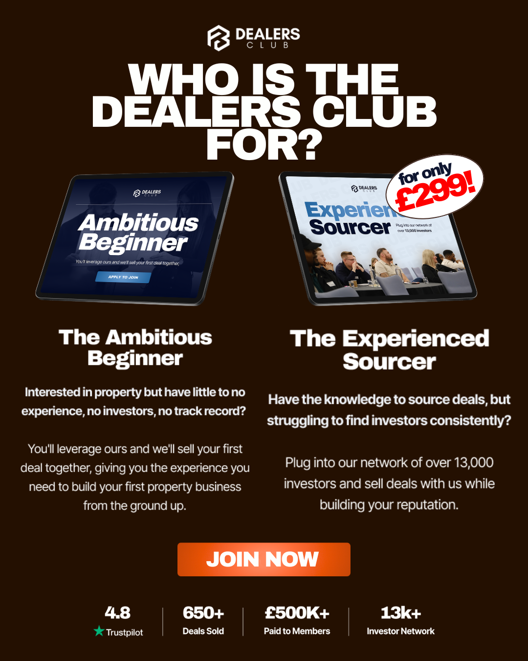The Dealers Club Facebook ad