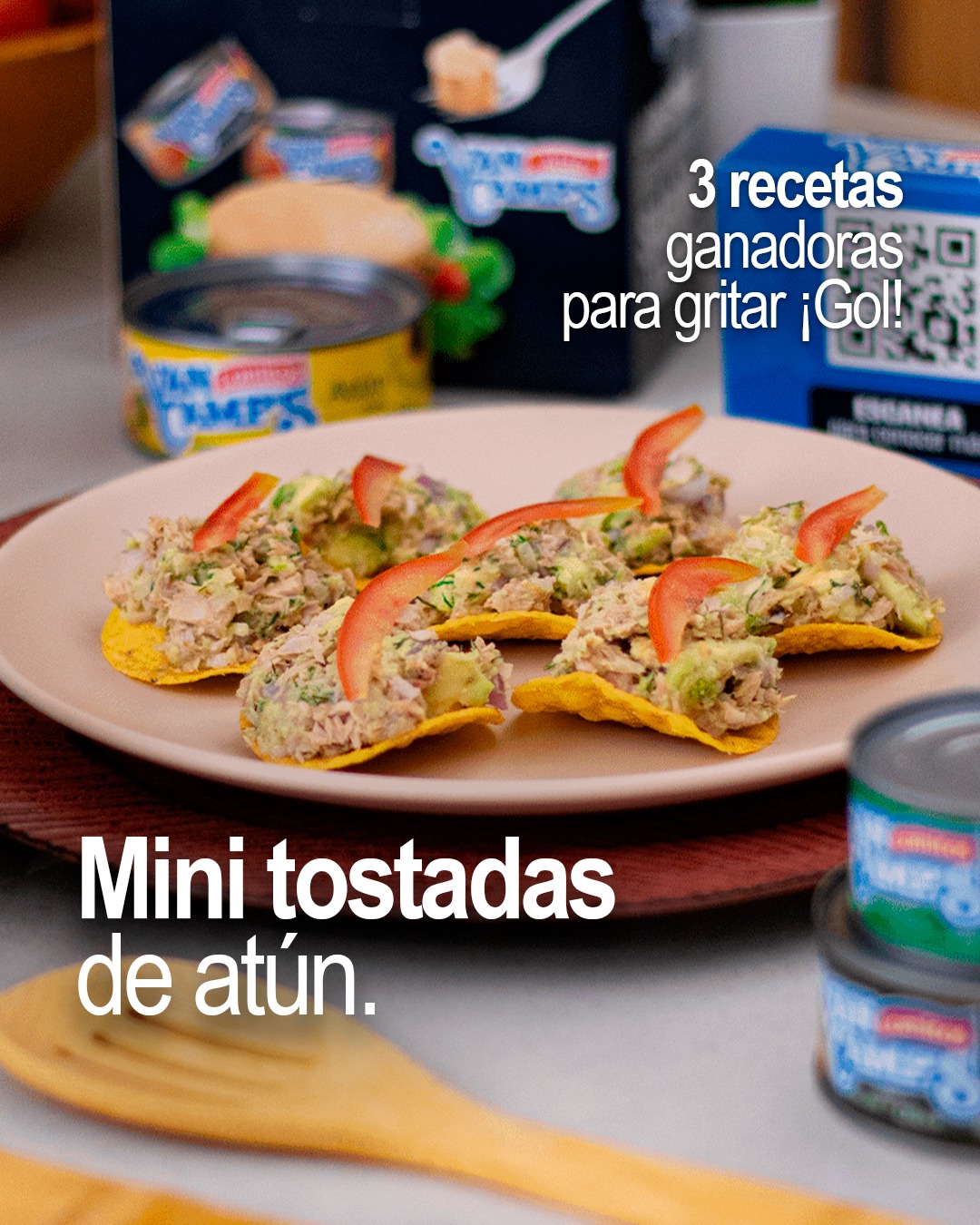 Atún Van Camp's Facebook ad: El Mundial se vive mejor con recetas fáciles…