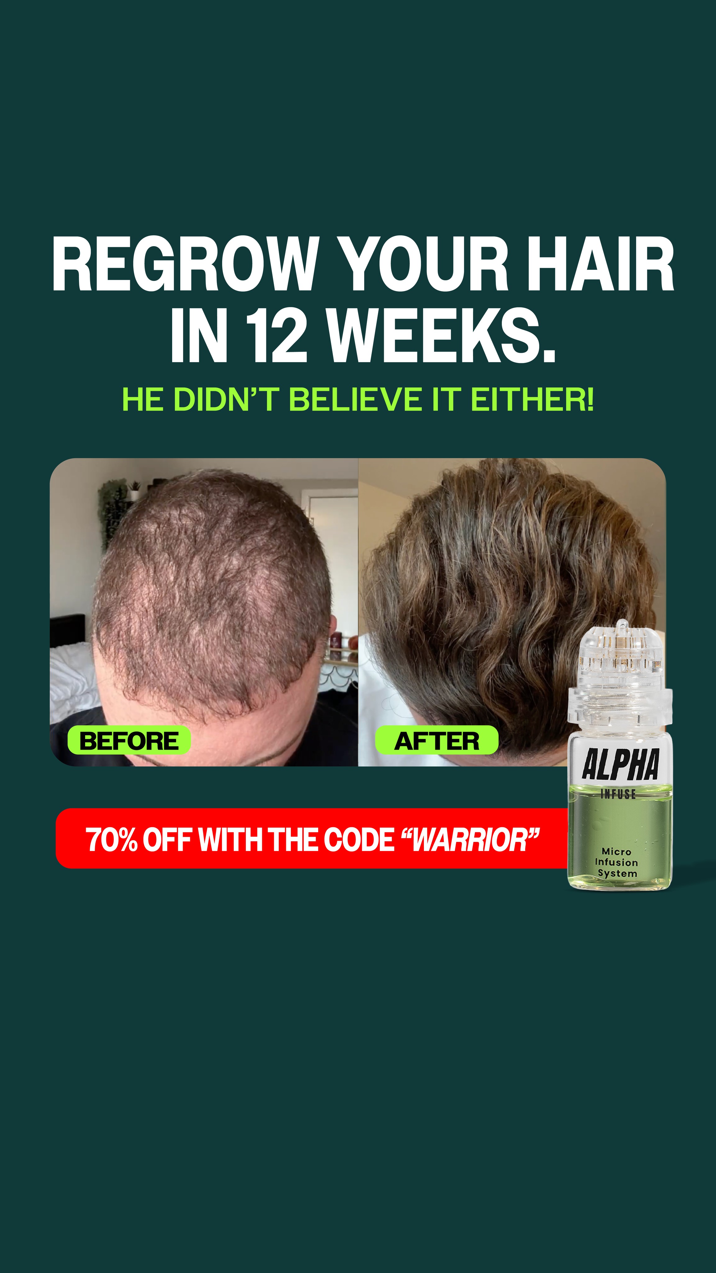AlphaInfuse Facebook ad