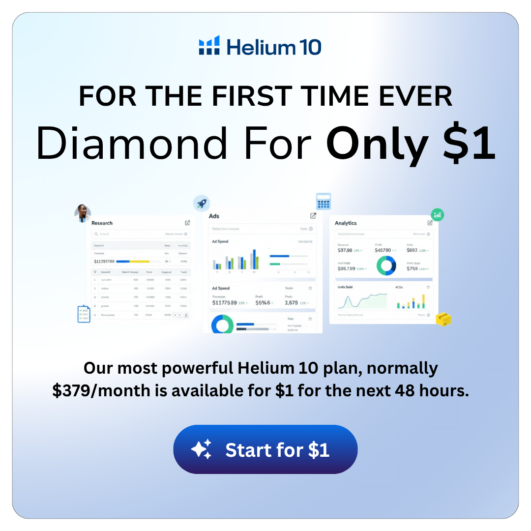 Helium 10 Facebook ad