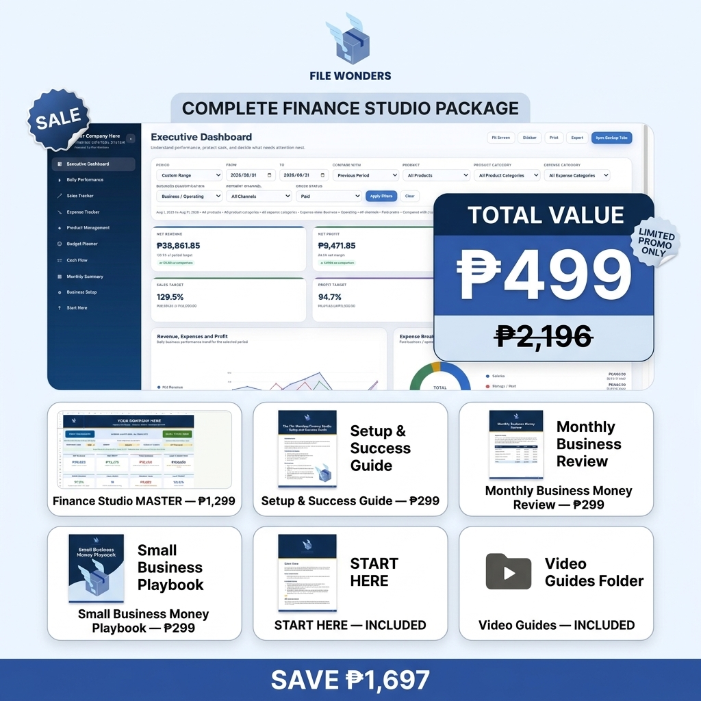 File Wonders Facebook ad: CLAIM PROMO