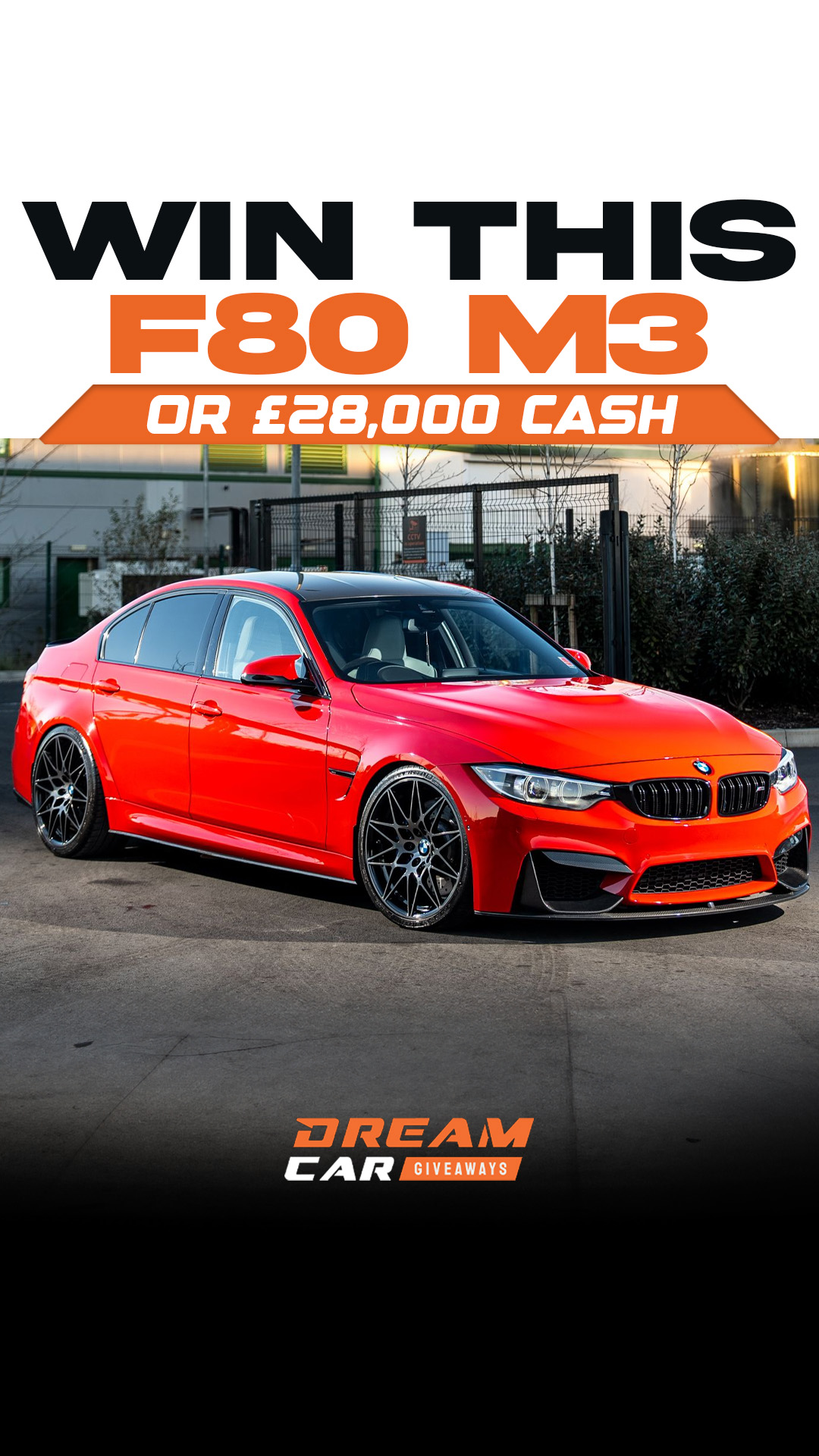 Dream Car Giveaways Facebook ad