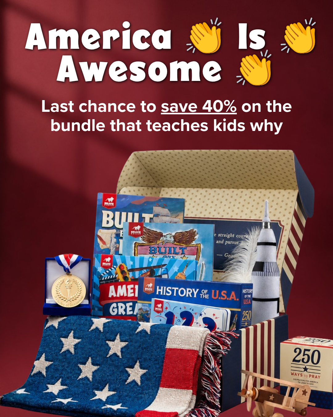 BRAVE Books Facebook ad