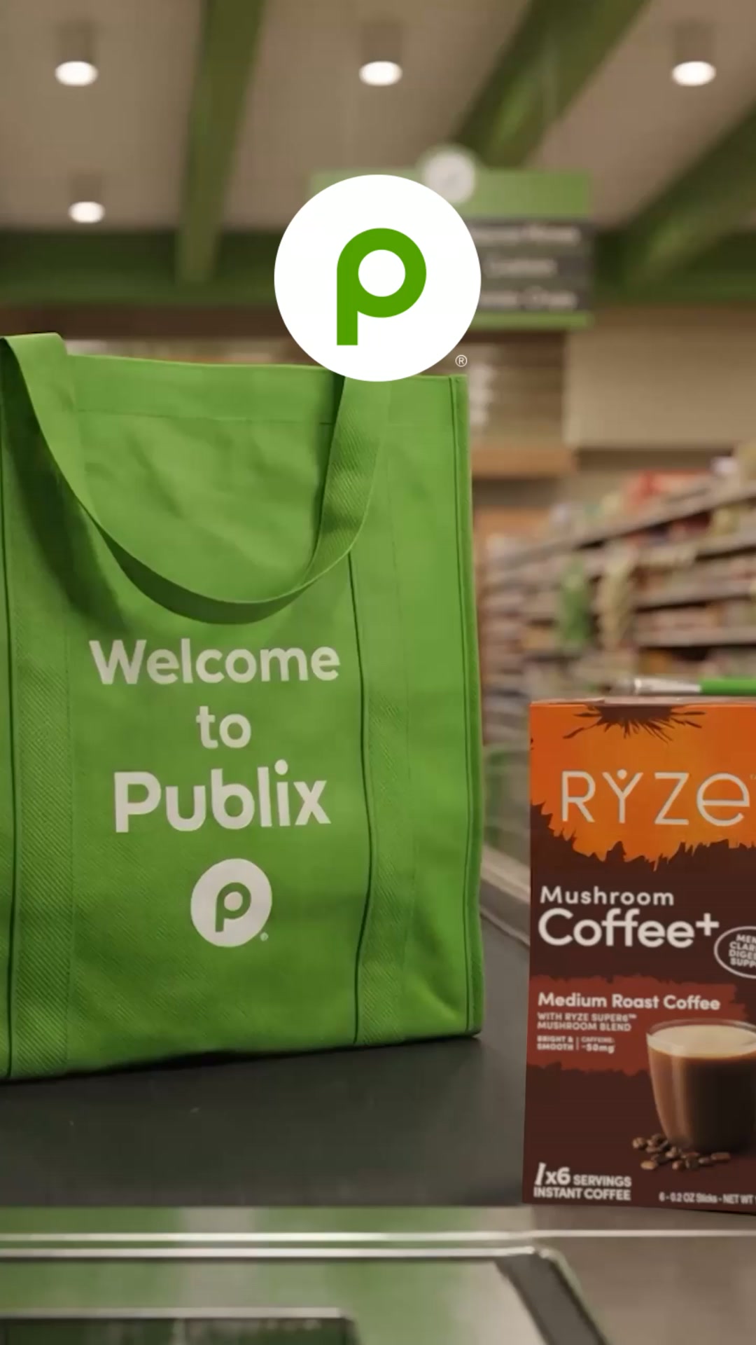 RYZE Superfoods Facebook ad: RYZE Is Now at Publix