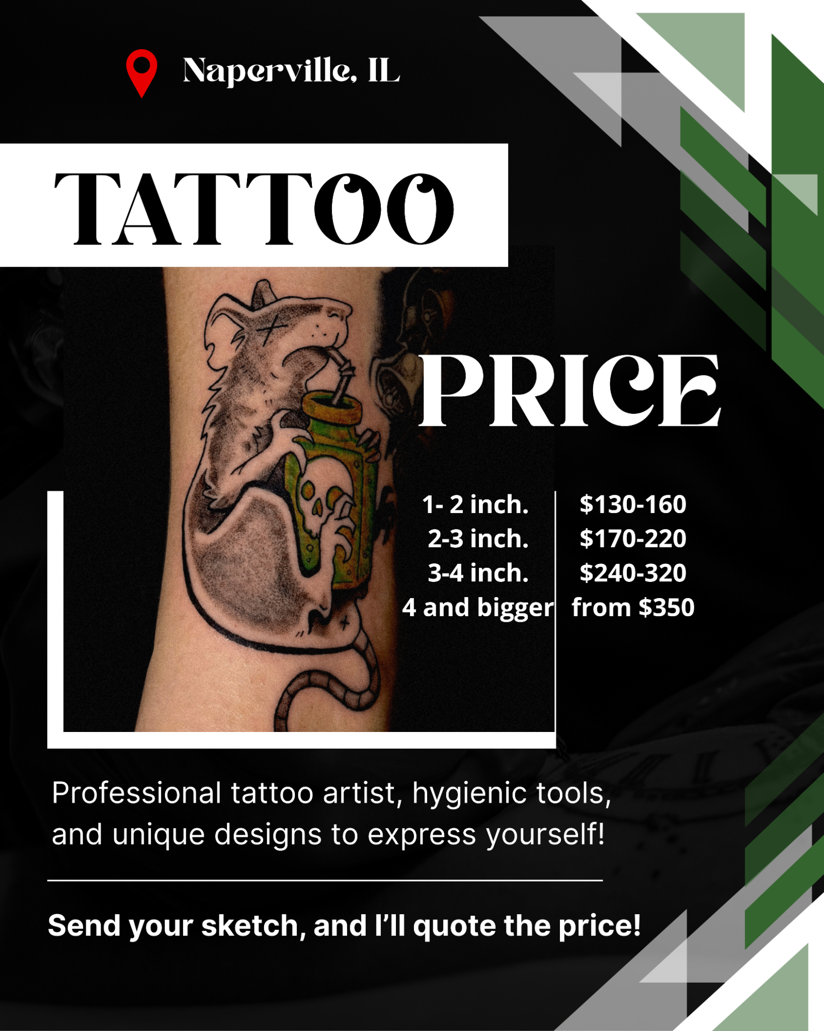 Lisa Tattoo Artist Facebook ad from Feb 12, 2026