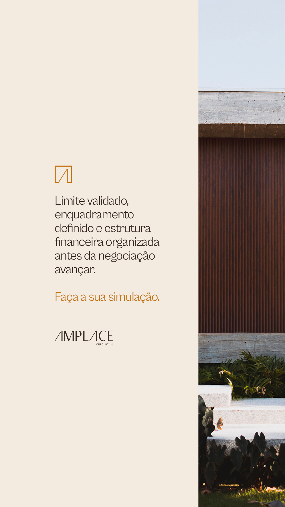 Amplace Imóveis Facebook ad from Jul 10, 2026