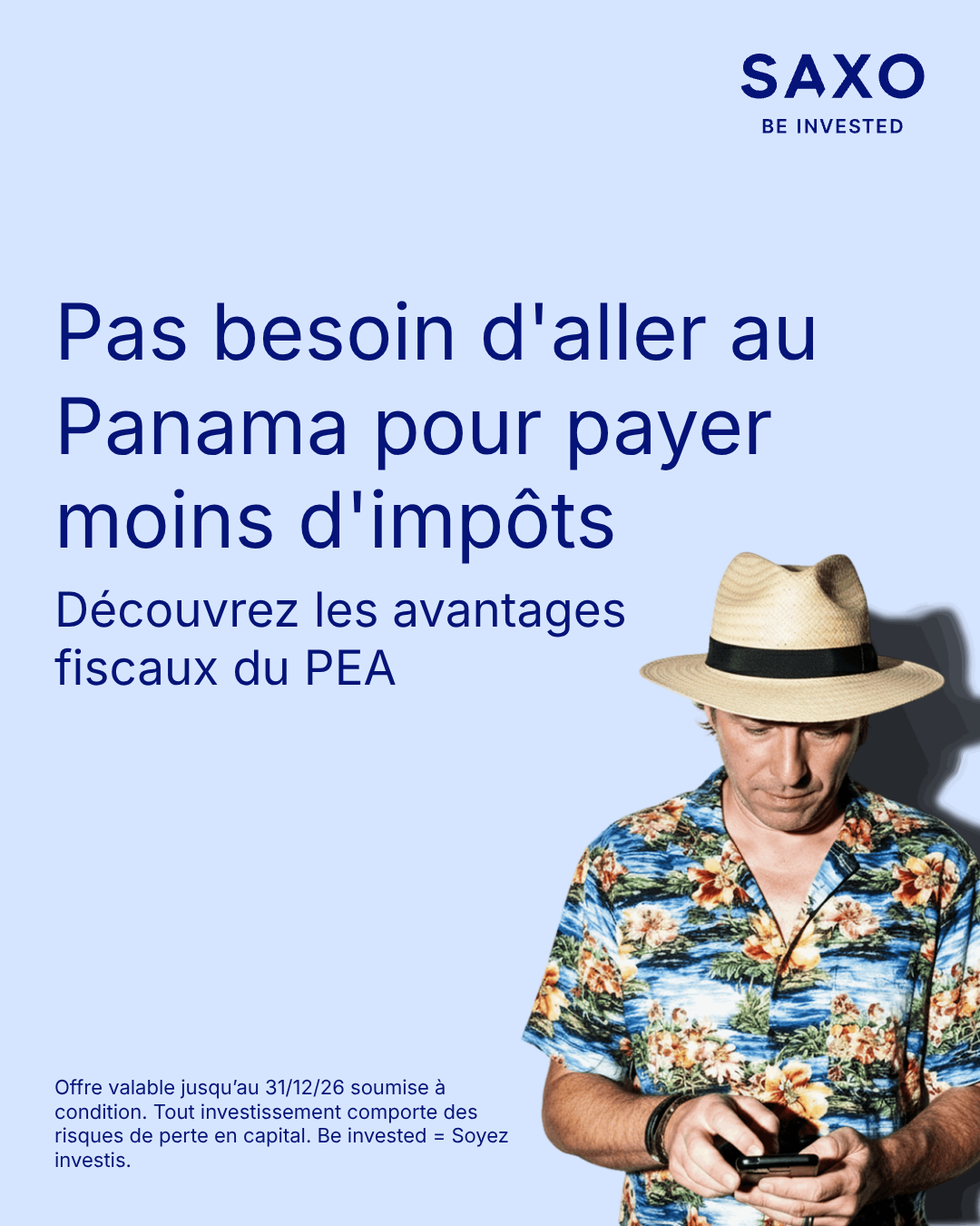 Saxo Banque Facebook ad