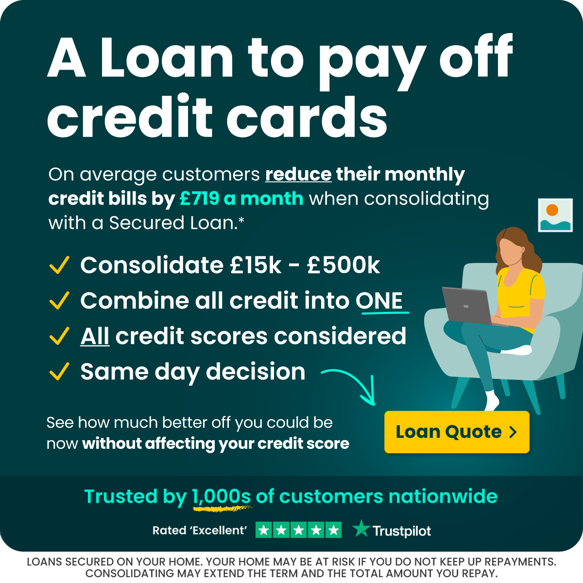 Genuine Finance Facebook ad: Get your Loan Quote now