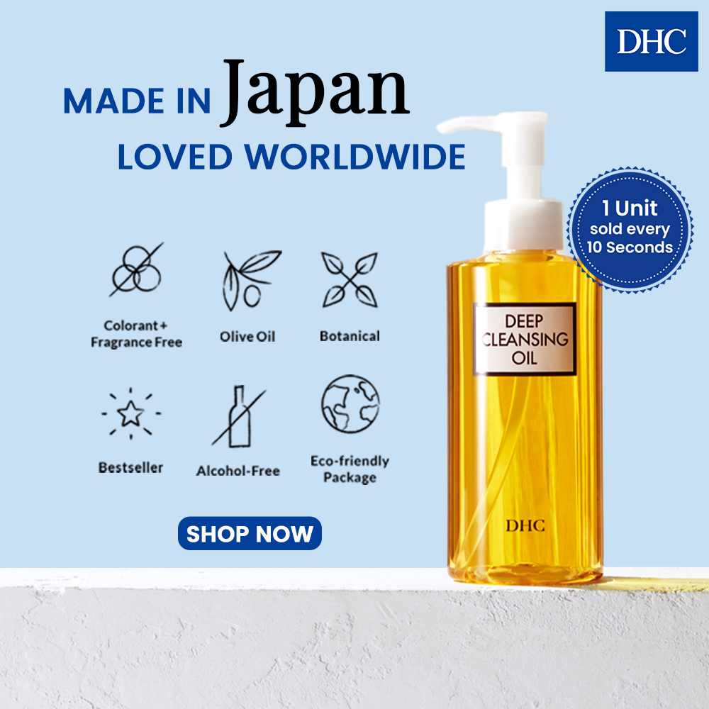 DHC India Facebook ad: Transform your skincare routine with DHC Deep Cleansing Oil!