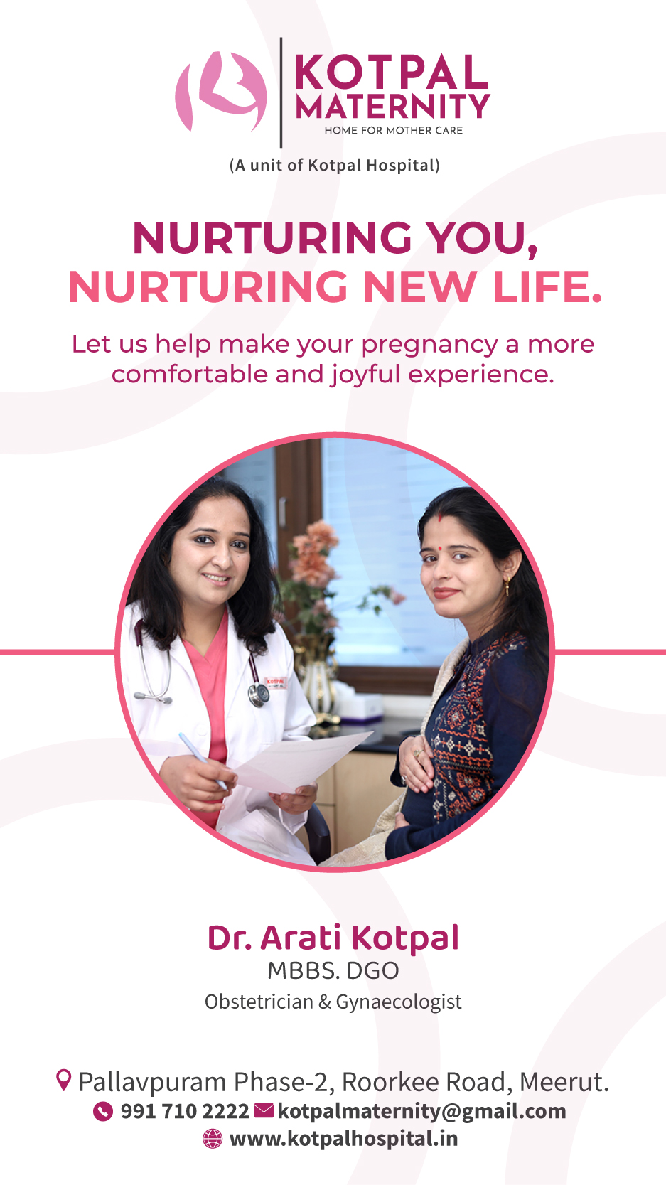 Kotpal Hospital and Maternity Center Facebook ad from Aug 24, 2025