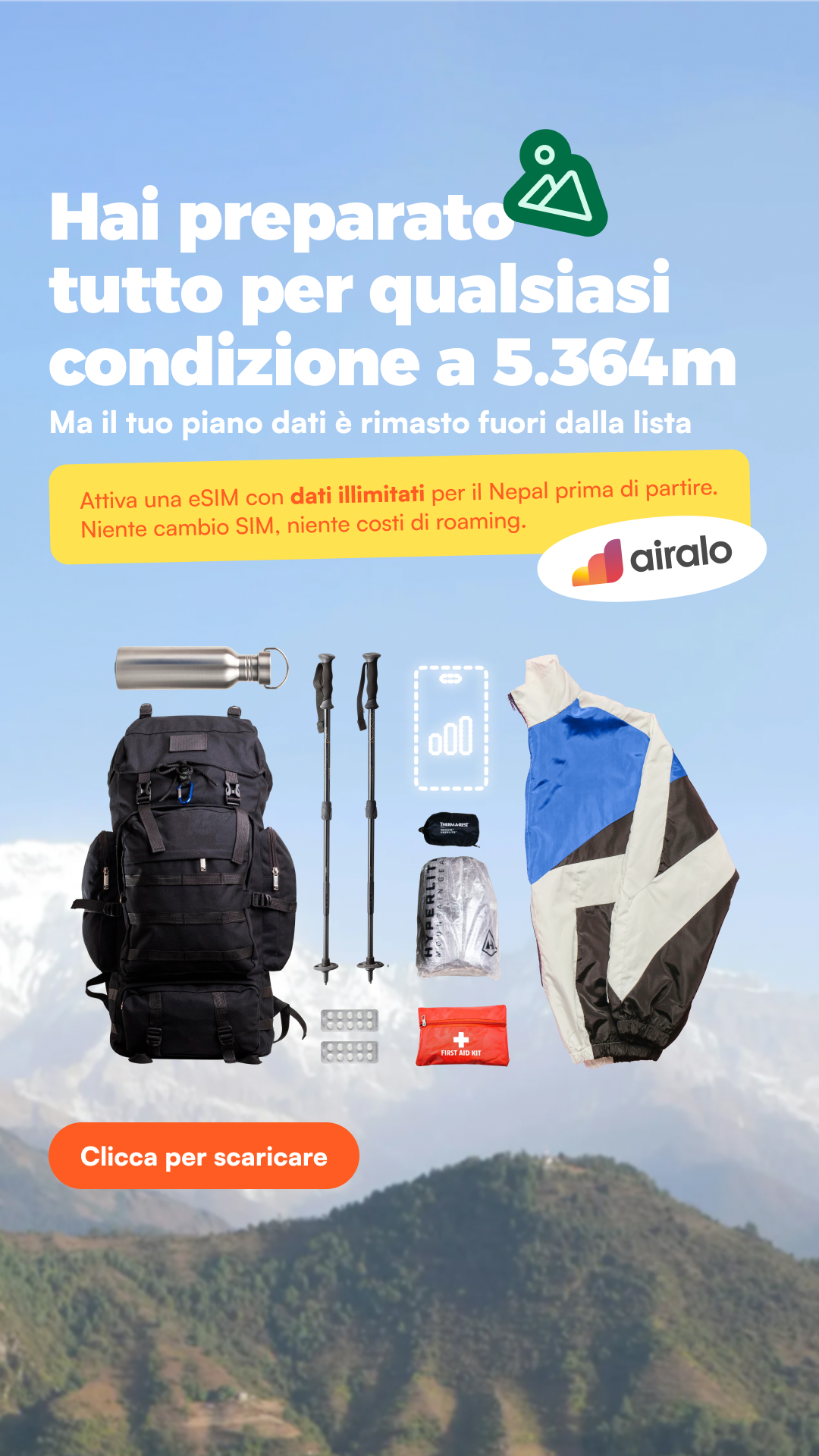 Airalo Global eSIM Store Facebook ad