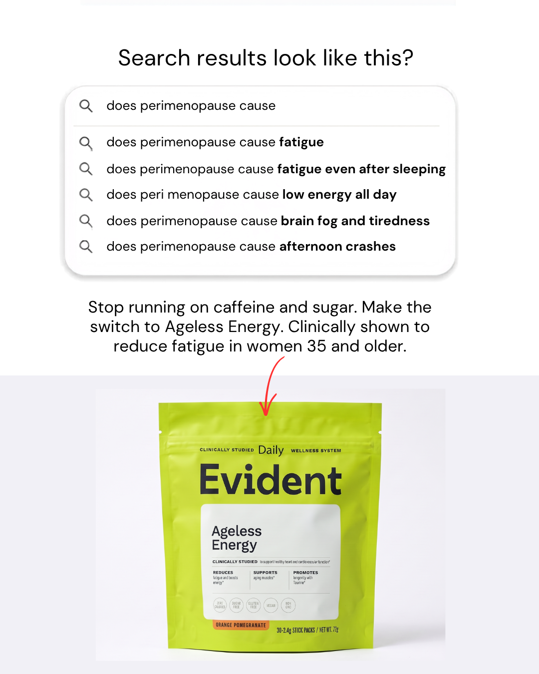 Evident Wellness Facebook ad