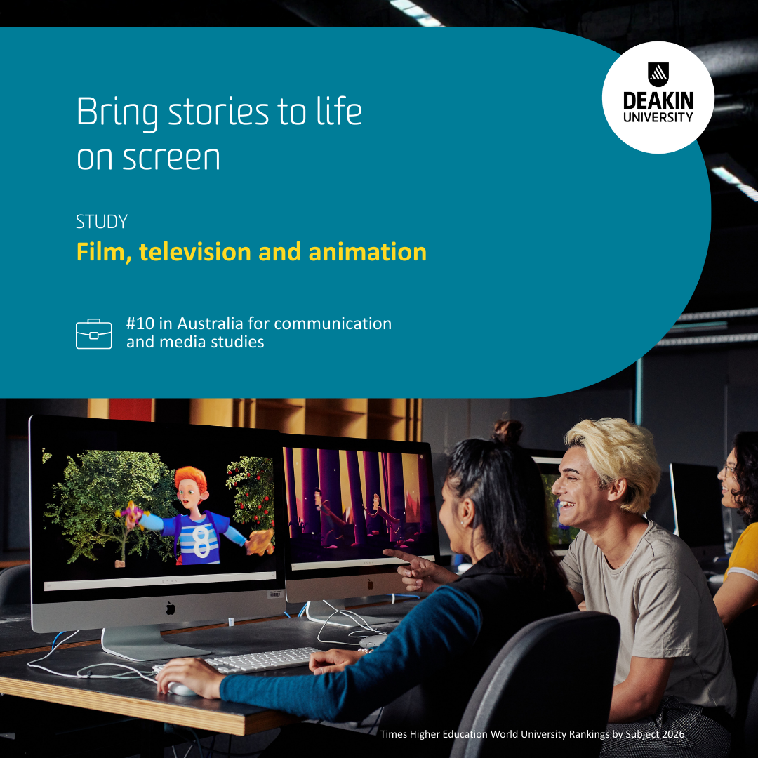 Deakin University South Asia Facebook ad: Be empowered to nurture your creative talent in…